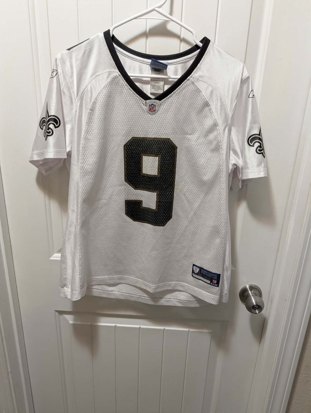 NFL Reebok New Orleans Saints Drew Brees Womens XL On Field GameDay Jersey
